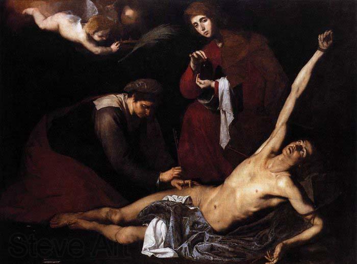 Jusepe de Ribera St Sebastian Tended by the Holy Women Norge oil painting art
